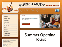 Tablet Screenshot of blanchmusic.com